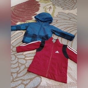 Lot of 2 Baby Boys Jackets, Adidas 9M, and Columbia 18-24M